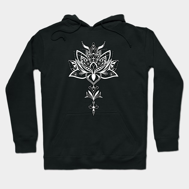 Lotus Flower Hoodie by CelestialStudio